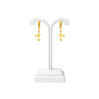 Shooting Star Hoop Earrings