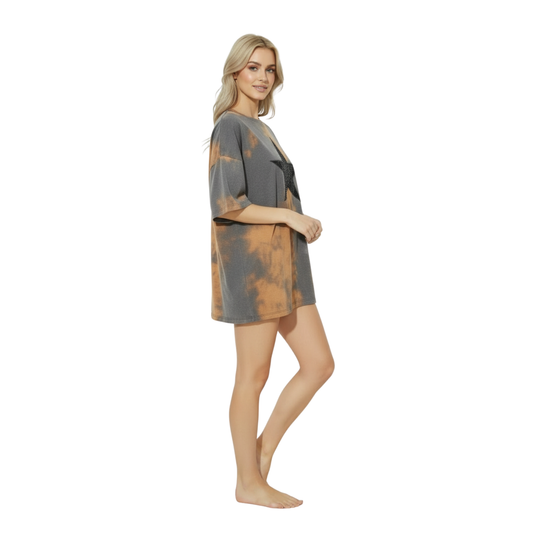 Glitter Star Oversized Tee