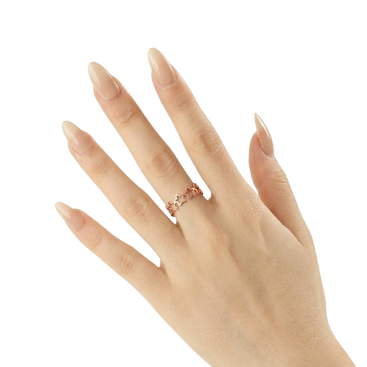 Celeste Star Crown Ring