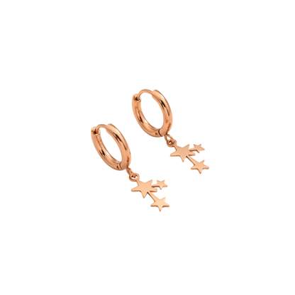 Shooting Star Hoop Earrings