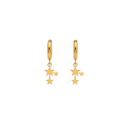 Shooting Star Hoop Earrings