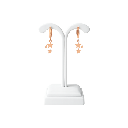 Shooting Star Hoop Earrings