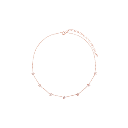 CZ Star Choker Necklace