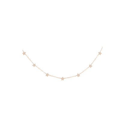 CZ Star Choker Necklace