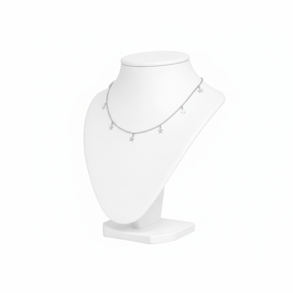 Gold Dainty Star Charm Necklace