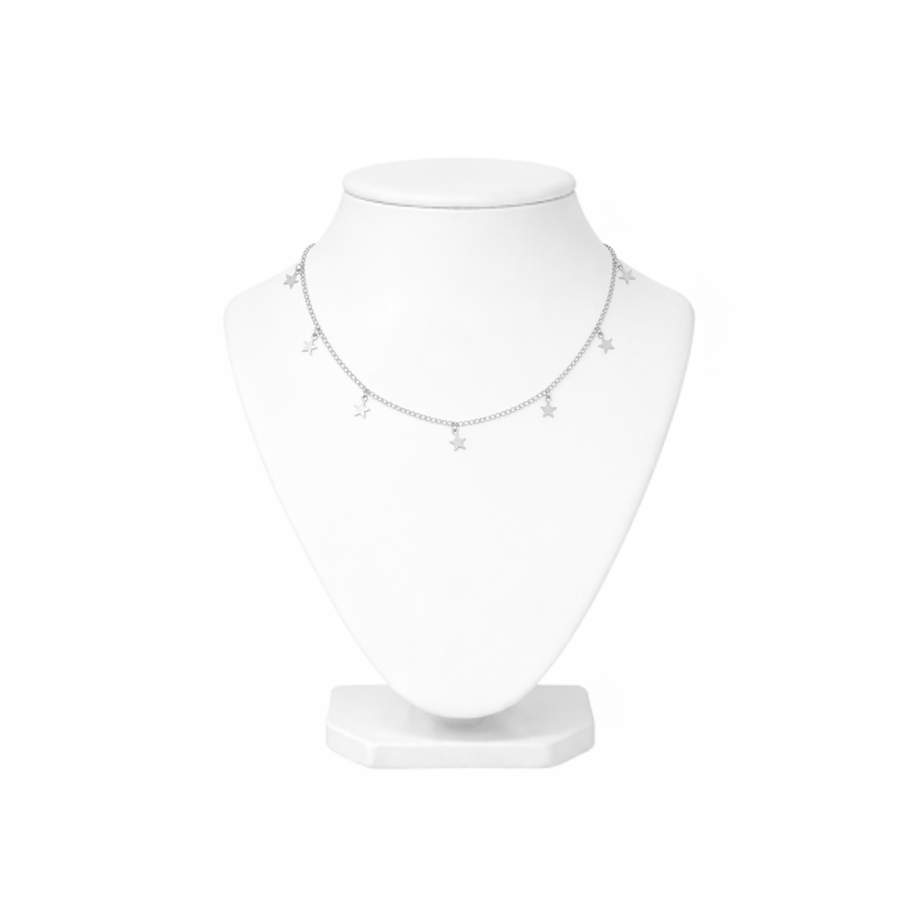 Gold Dainty Star Charm Necklace