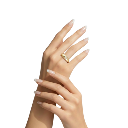 Star Dome CZ Ring