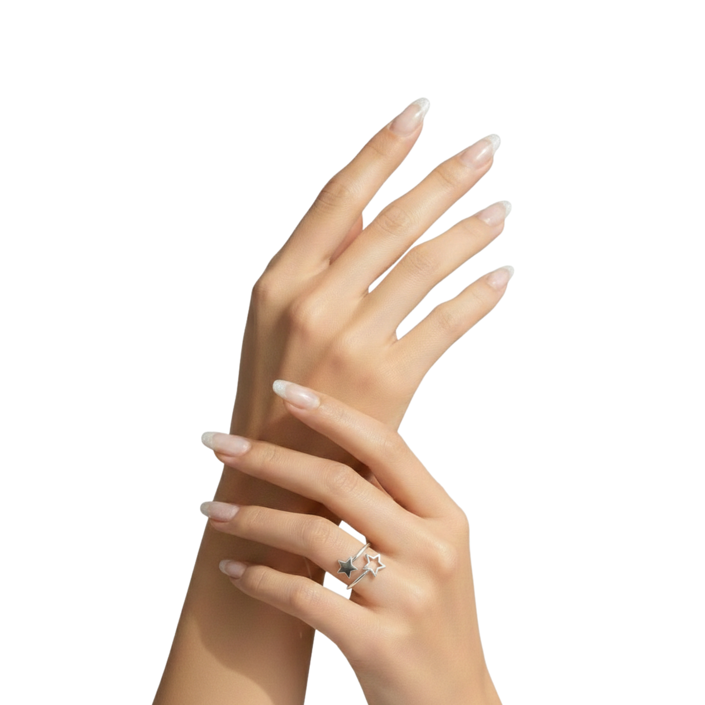 Double Star Open Ring