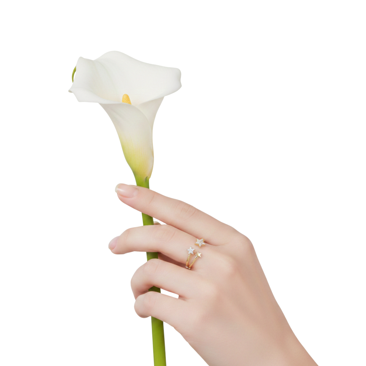 Triple Star Sparkle Ring