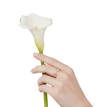 Triple Star Sparkle Ring