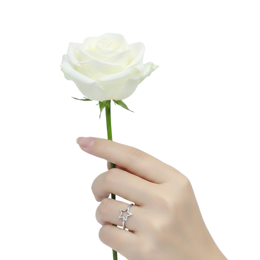 Minimal Star Outline Ring