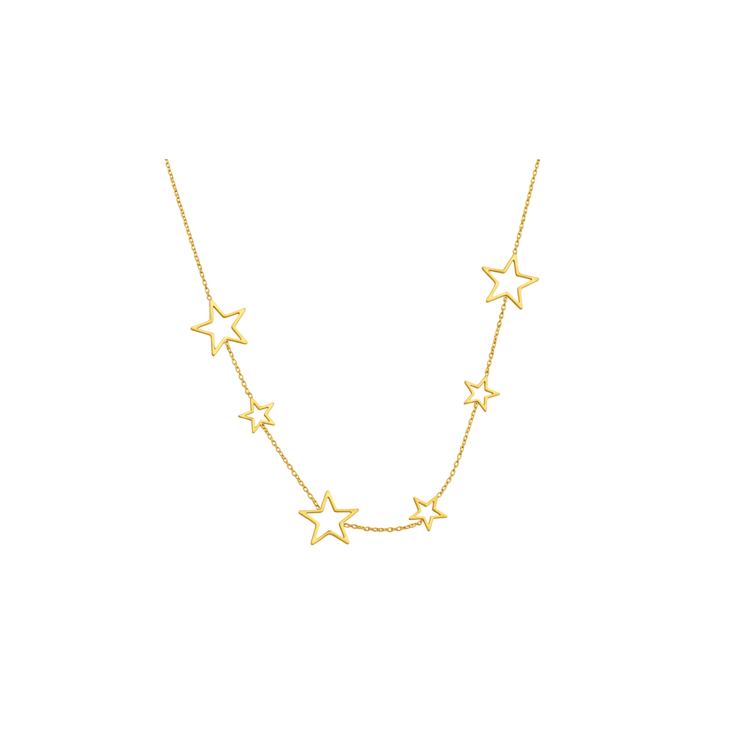 Hollow Star Chain Necklace