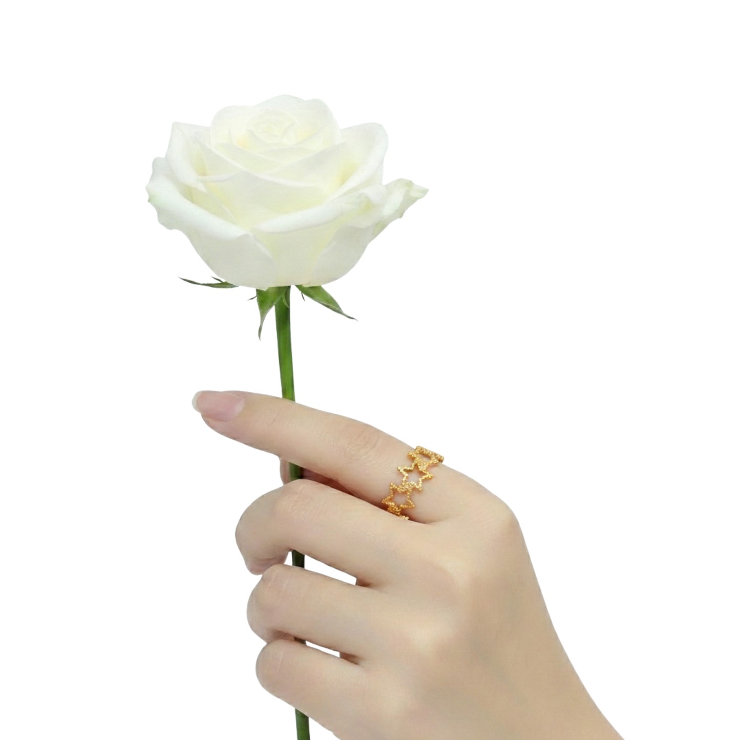 Celeste Star Crown Ring