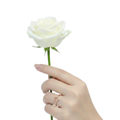 Minimal Star Outline Ring