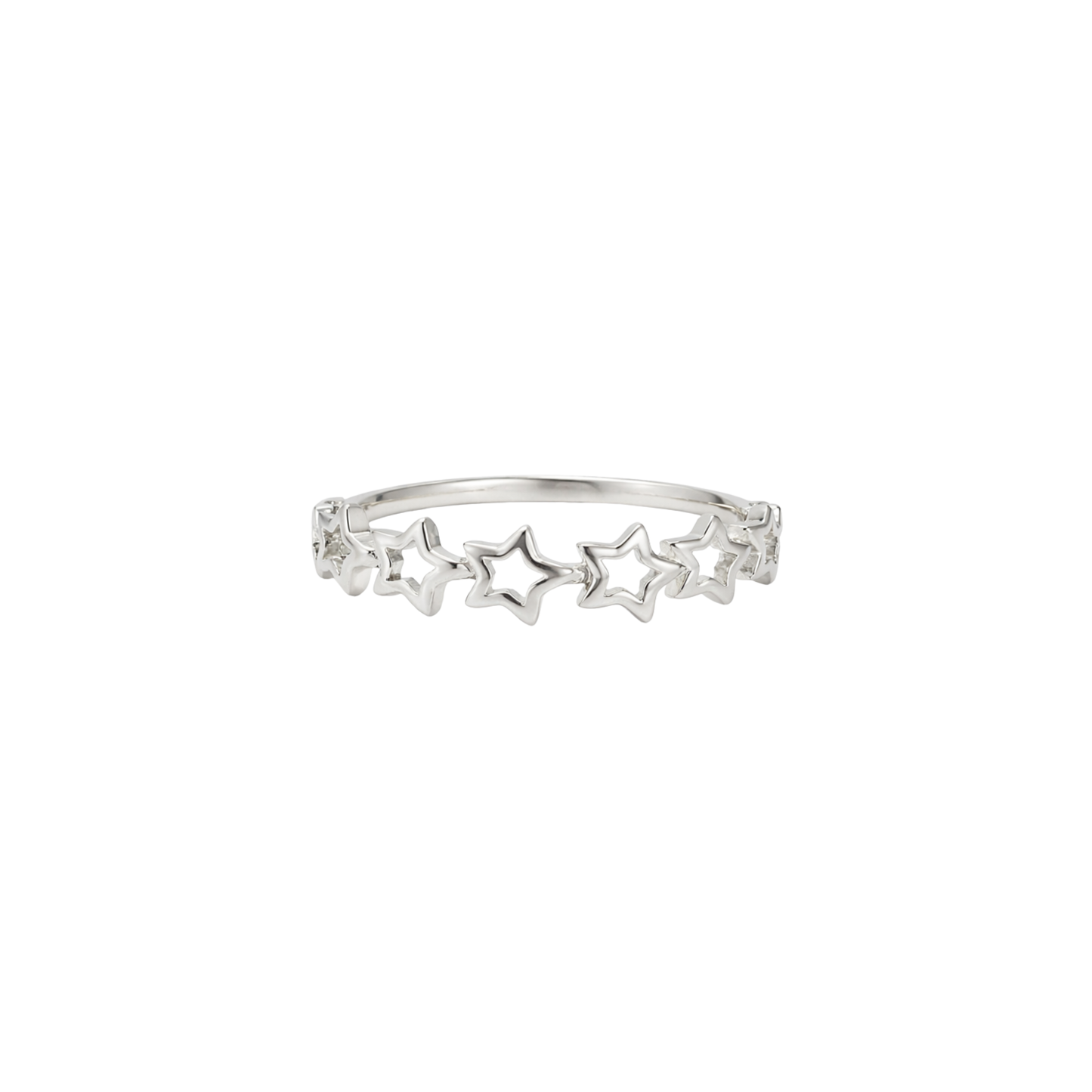 Stella Hollow Star Band Ring