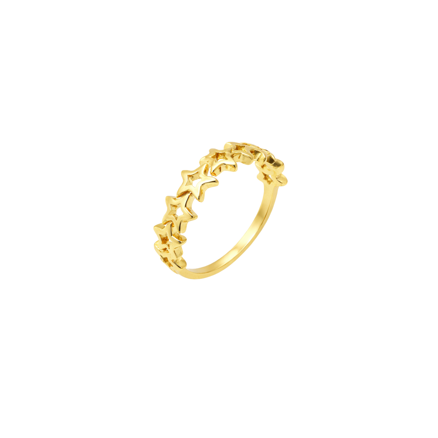 Stella Hollow Star Band Ring