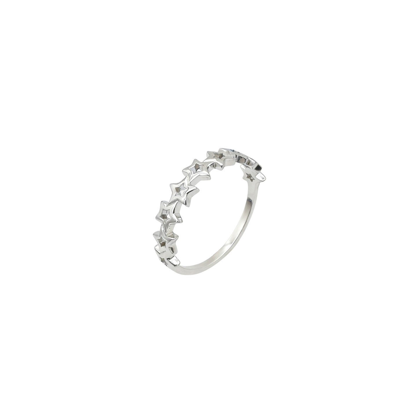 Stella Hollow Star Band Ring