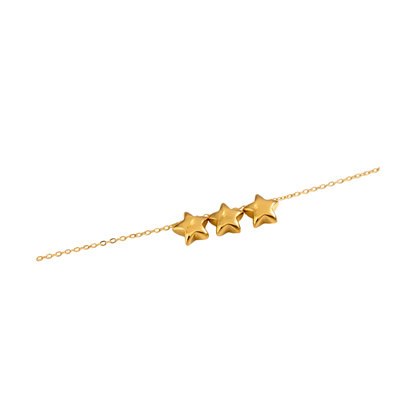 Triple Star Pendant Necklace