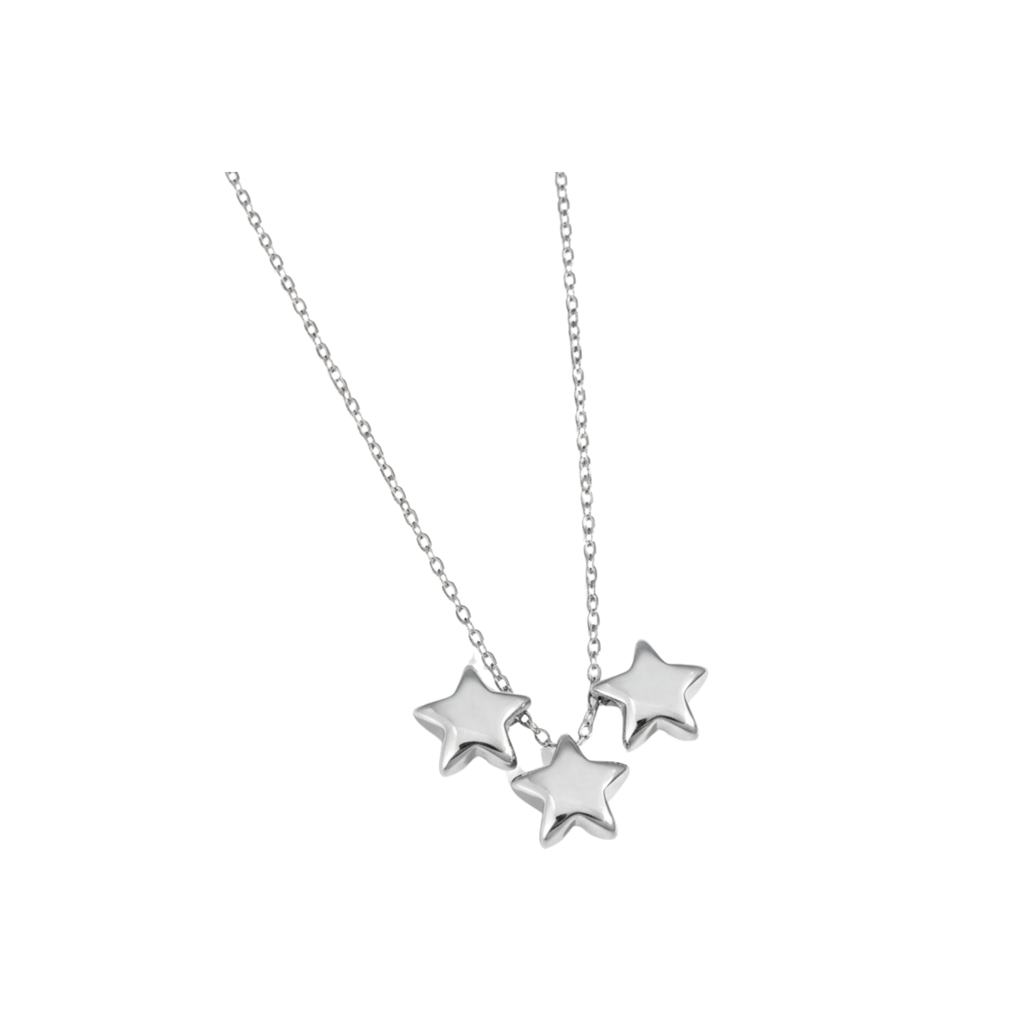 Triple Star Pendant Necklace