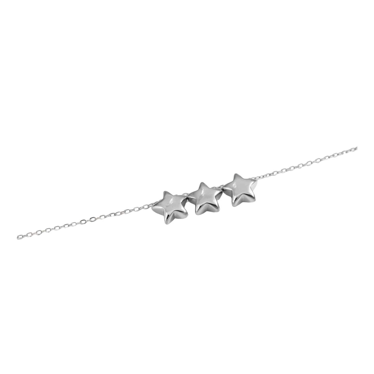 Triple Star Pendant Necklace
