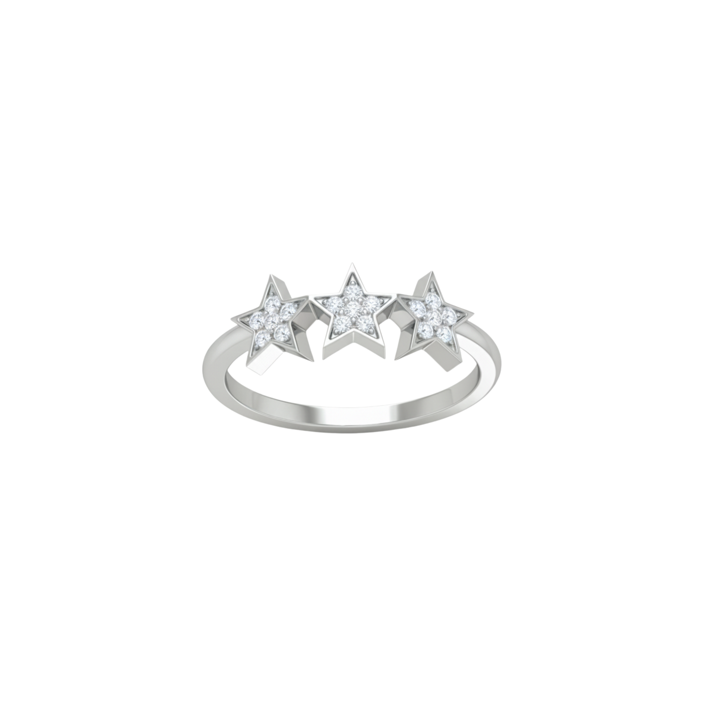 Trinity Diamond Star Ring