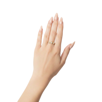 Trinity Diamond Star Ring