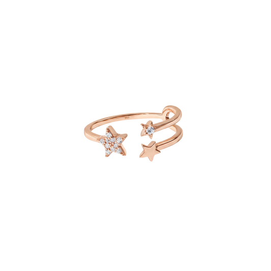 Triple Star Sparkle Ring