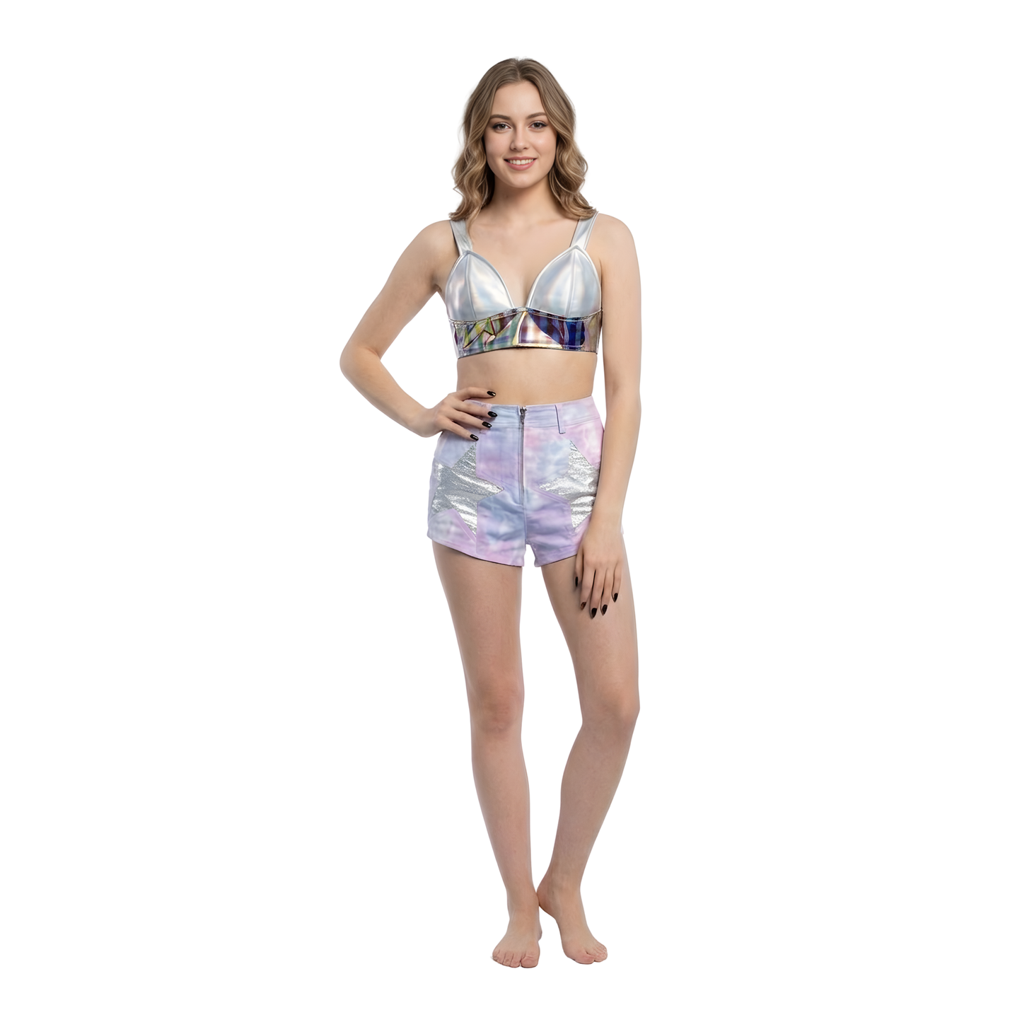 Tie Dye Star Festival Shorts