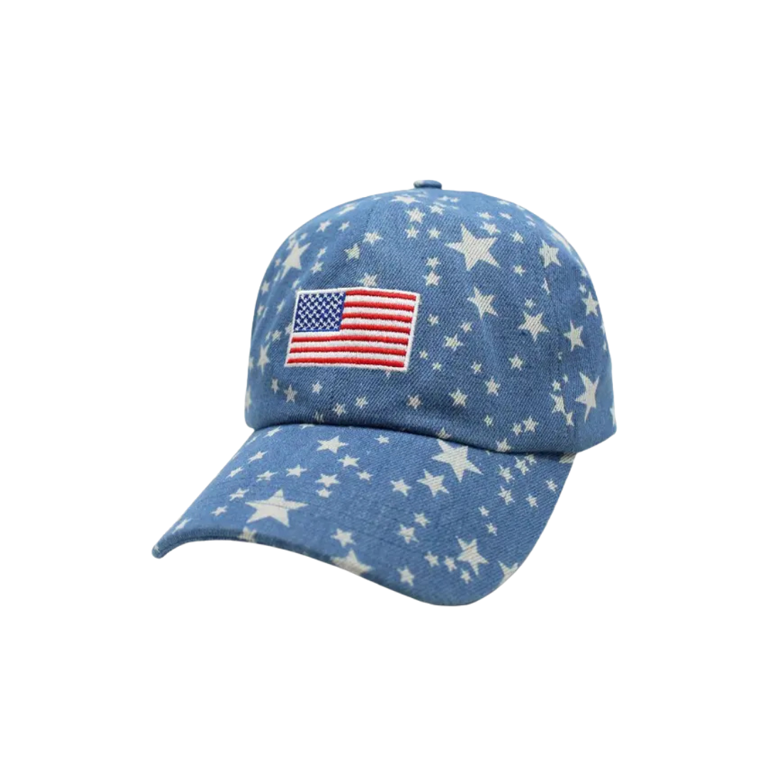 Americana Star Denim Cap