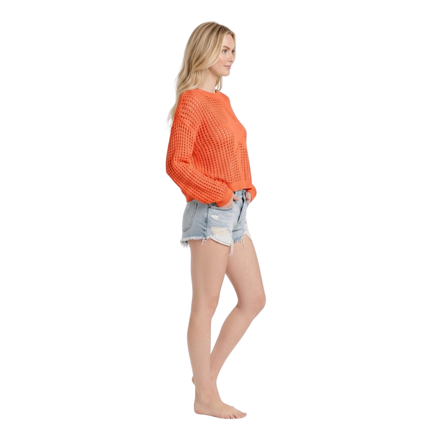 Open Knit Star Sweater