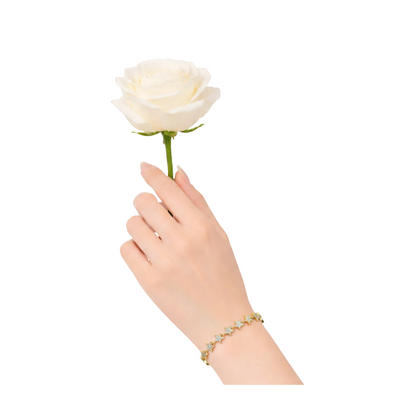 CZ Star Charm Tennis Bracelet