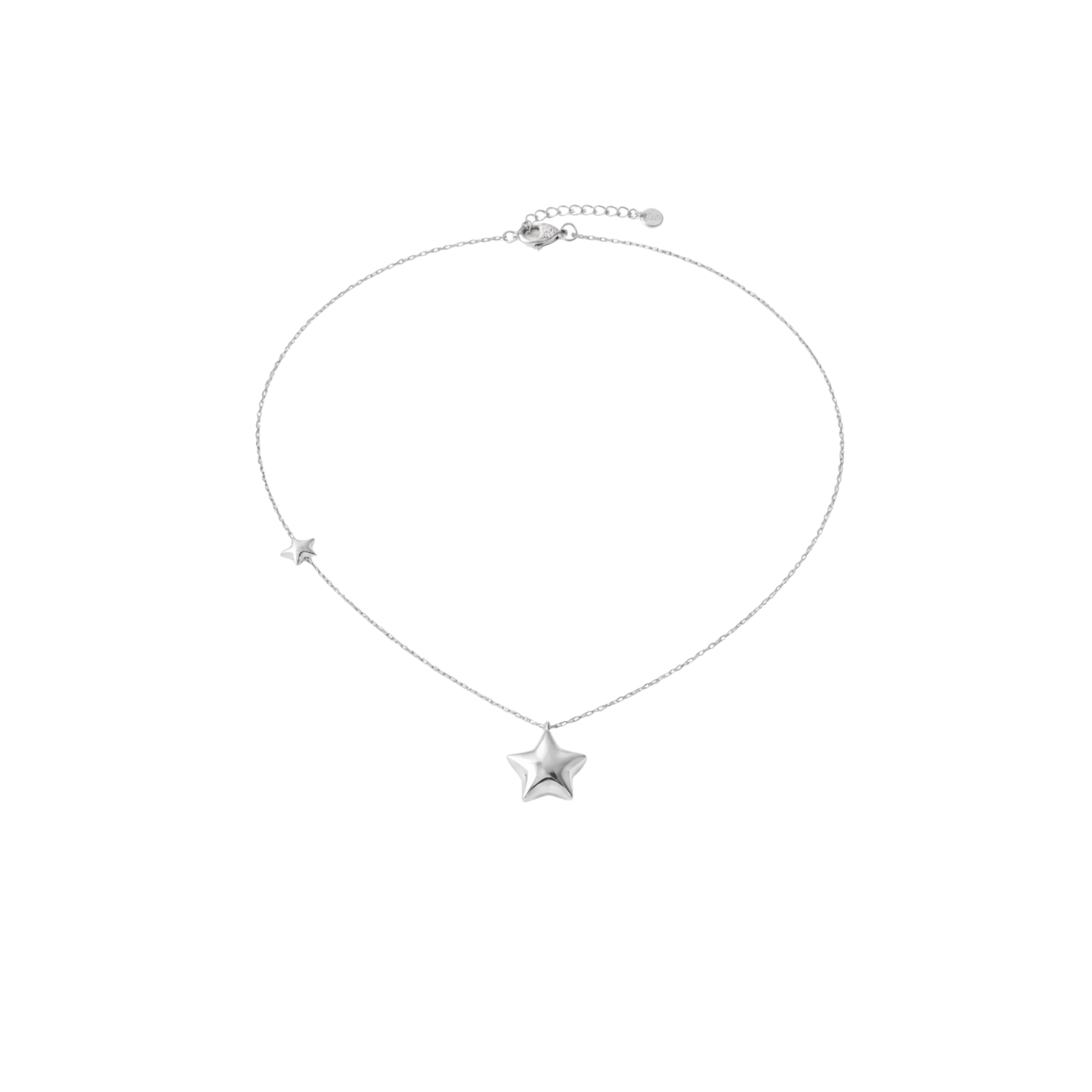Minimal Puffy Star Pendant Necklace