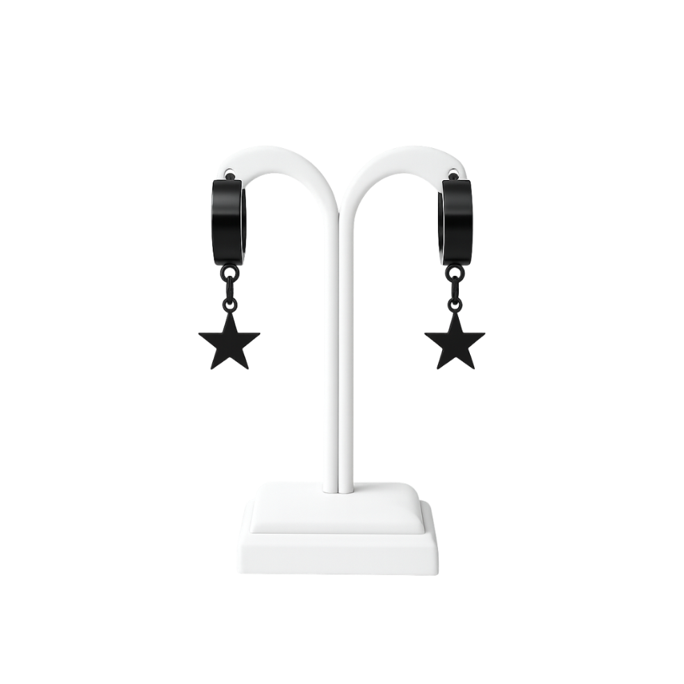 Minimalist Star Charm Huggie Earrings