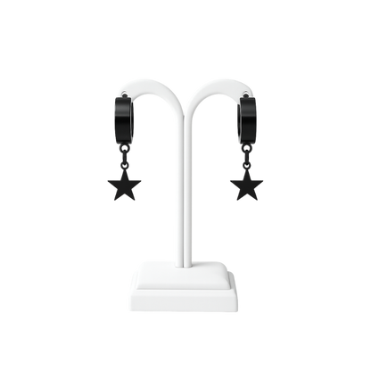 Minimalist Star Charm Huggie Earrings