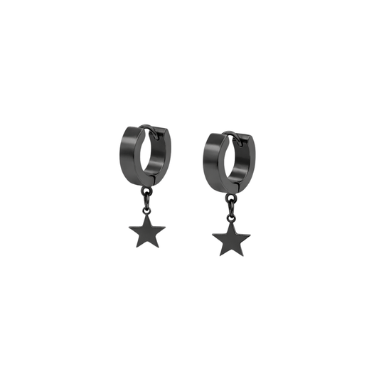 Minimalist Star Charm Huggie Earrings