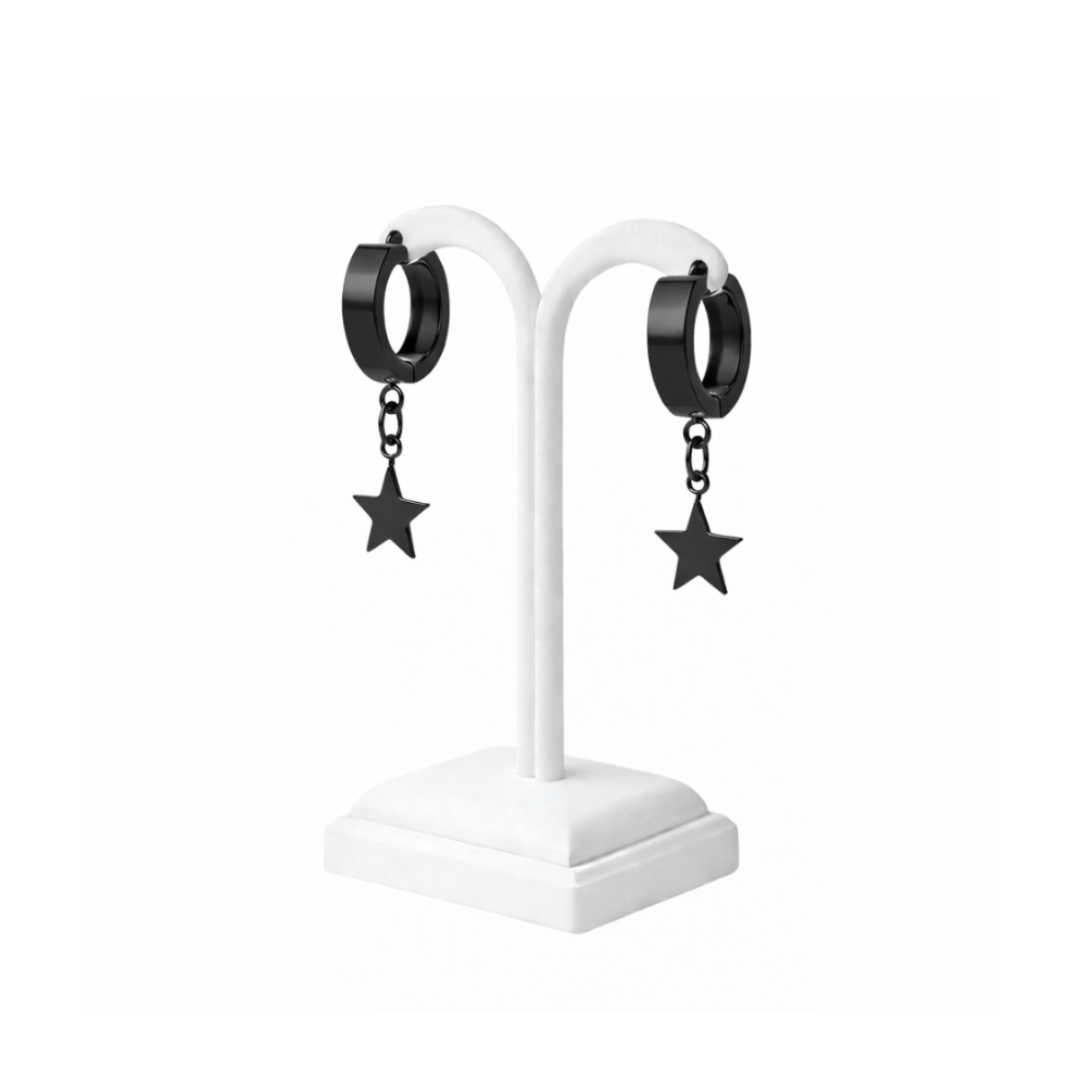 Minimalist Star Charm Huggie Earrings