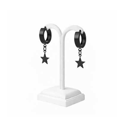 Minimalist Star Charm Huggie Earrings