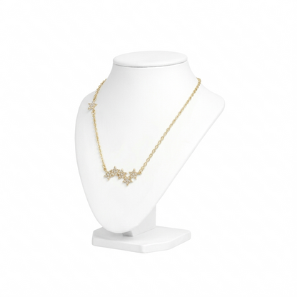 Cluster Zircon Star Necklace