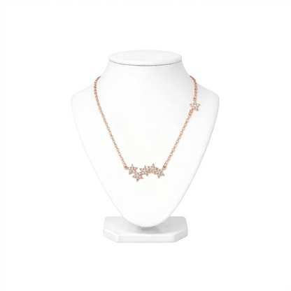 Cluster Zircon Star Necklace
