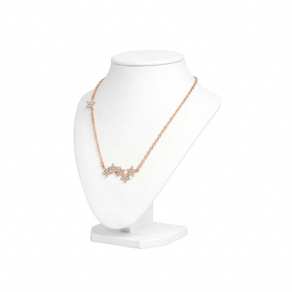 Cluster Zircon Star Necklace
