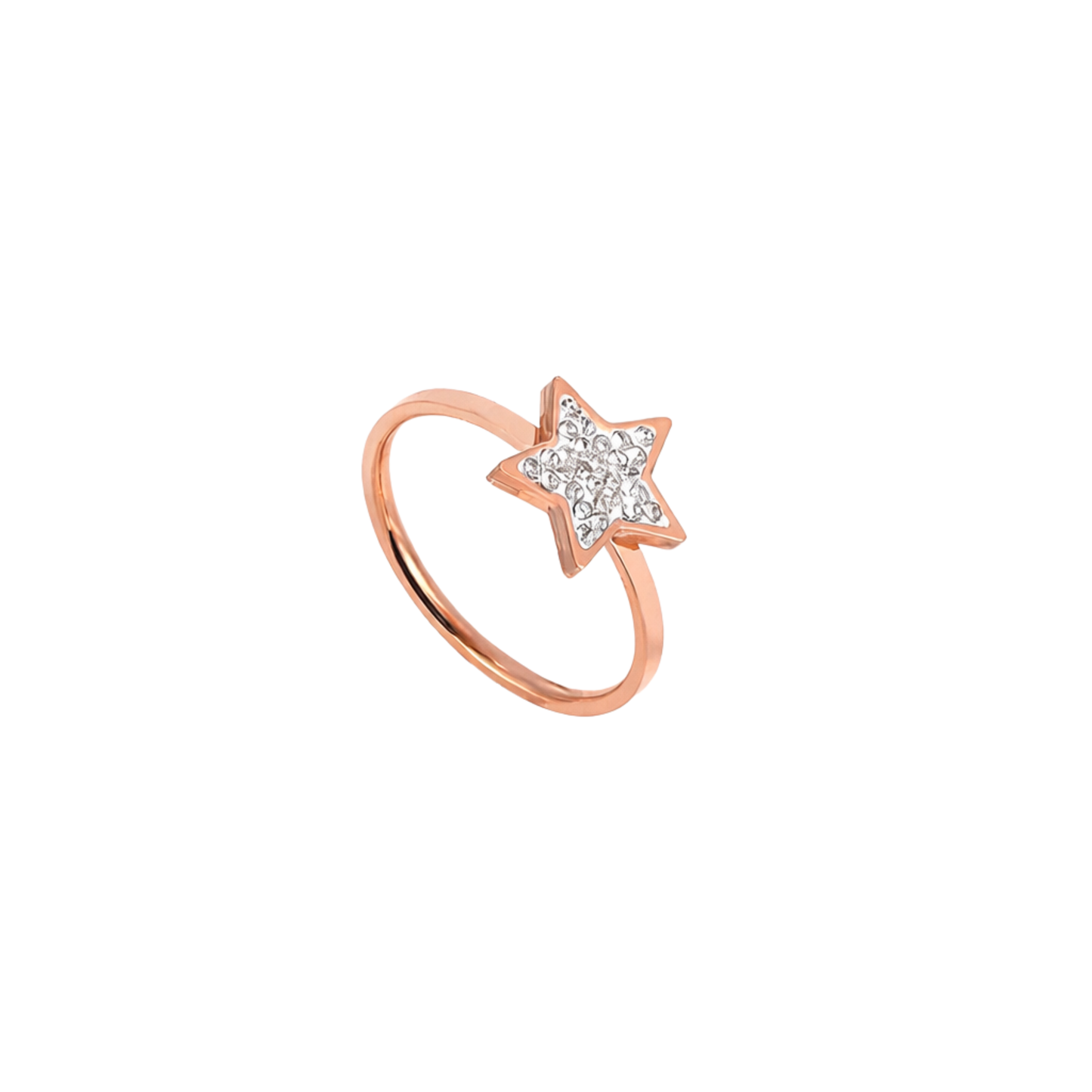 Rose Gold Diamond Star Ring