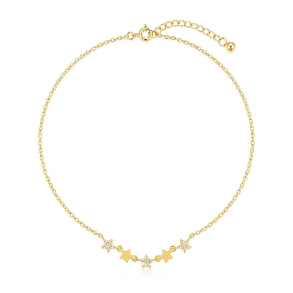 Zircon Star Charm Necklace
