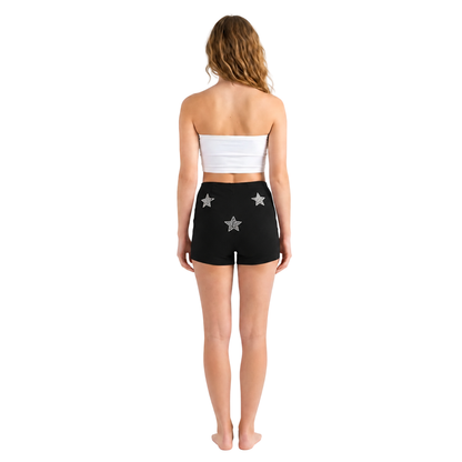 Star Zip Ponte Shorts