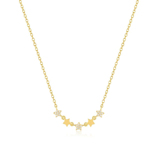 Zircon Star Charm Necklace