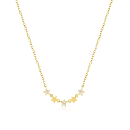Zircon Star Charm Necklace