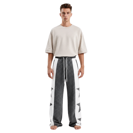 Two Tone Star Track Pants