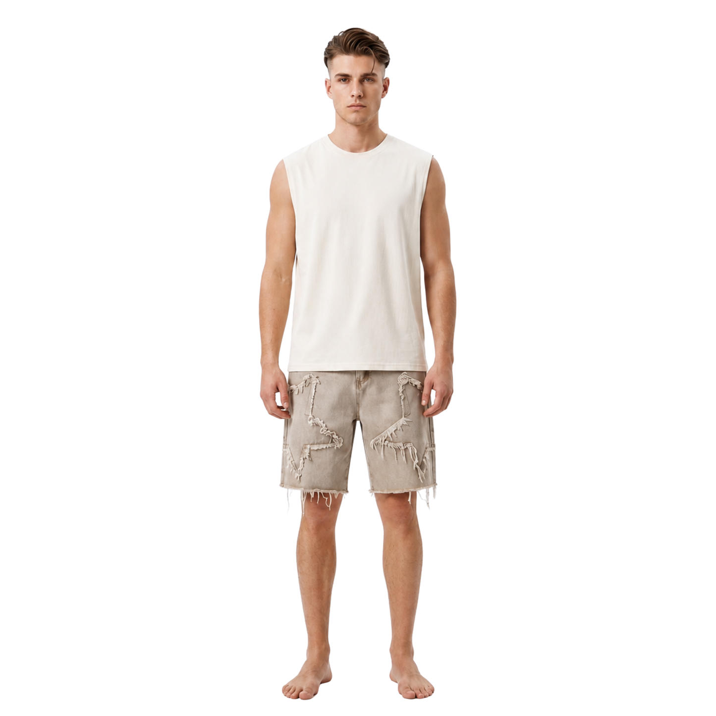 Vintage Frayed Baggy Jorts
