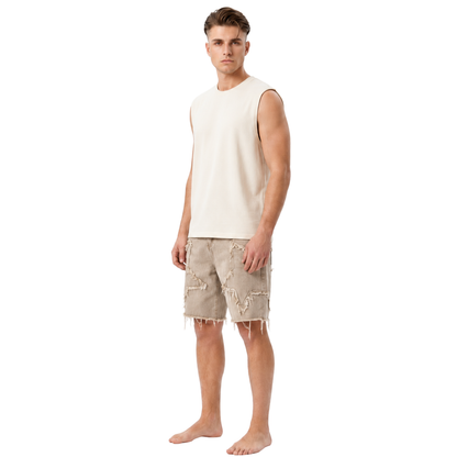 Vintage Frayed Baggy Jorts