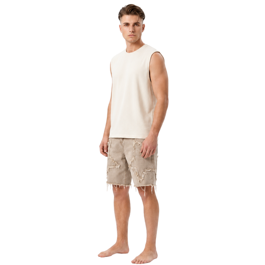 Vintage Frayed Baggy Jorts