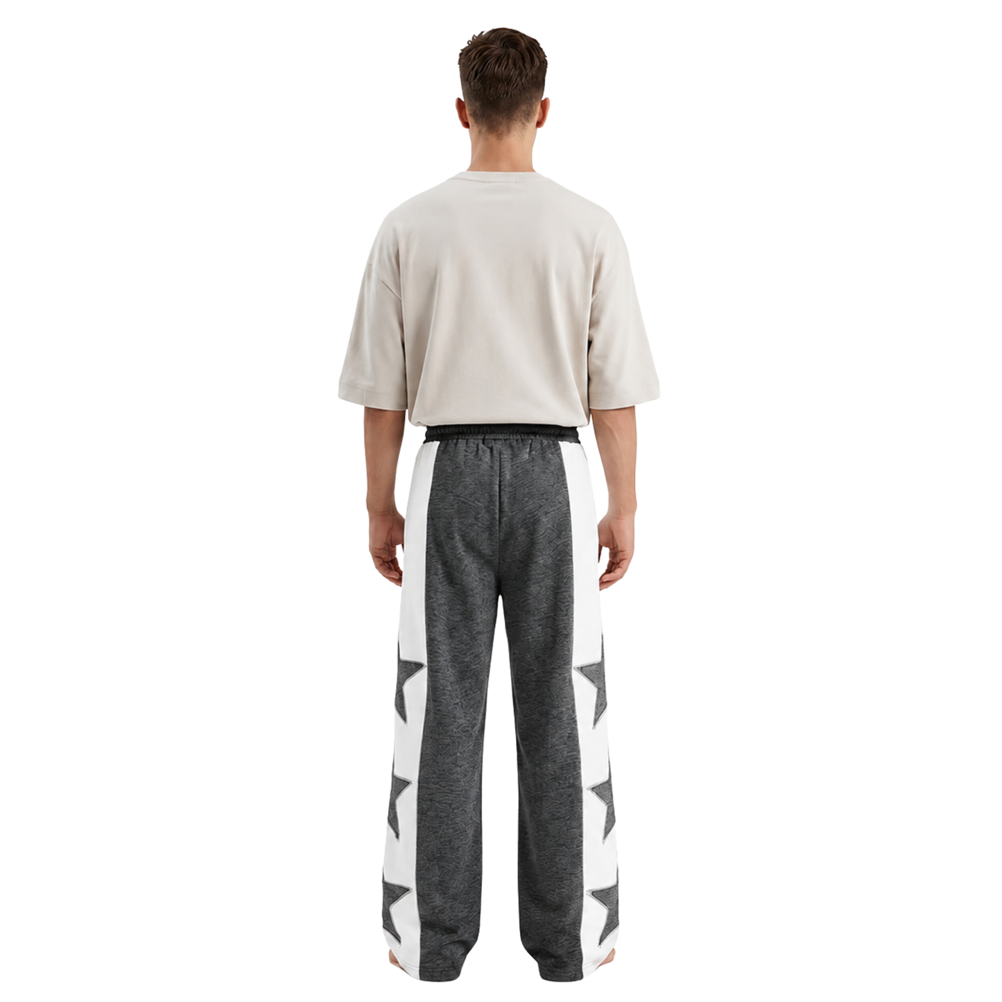 Two Tone Star Track Pants